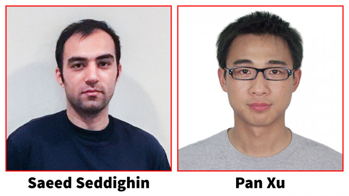 Descriptive image for Saeed Seddighin and Pan Xu awarded Larry S. Davis Doctoral Dissertation Awards for 2019